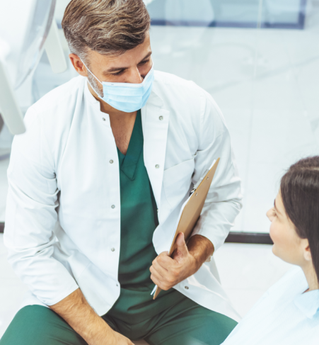 Zubar i njegov pacijent.  